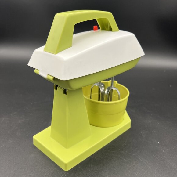 Vintage Sears Toy Super Food Mixer Avocado Green with Bowl Made in Japan 1970s - Picture 3 of 16
